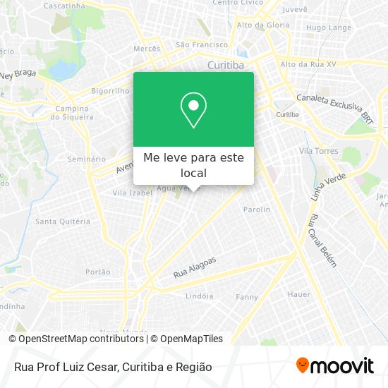 Rua Prof Luiz Cesar mapa