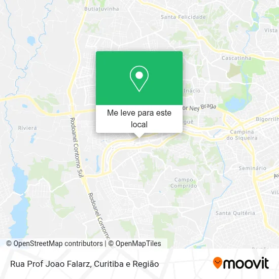 Rua Prof Joao Falarz mapa
