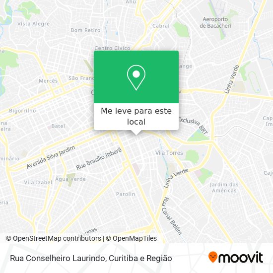 Rua Conselheiro Laurindo mapa