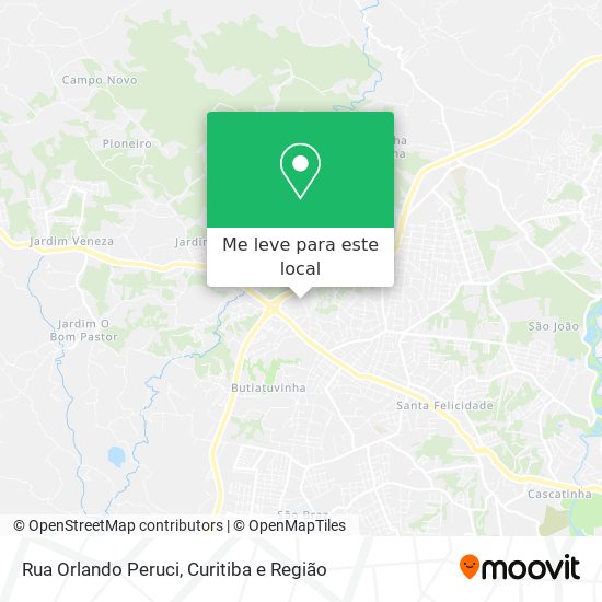 Rua Orlando Peruci mapa