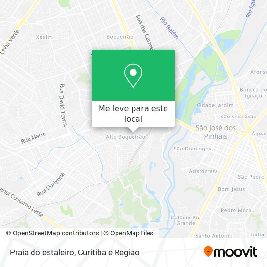 Praia do estaleiro mapa