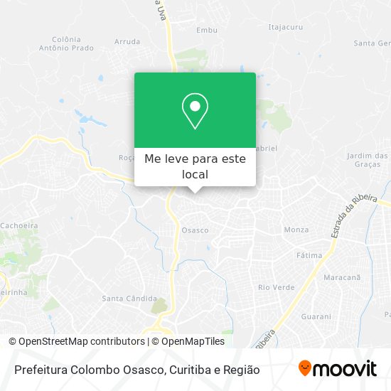 Prefeitura Colombo Osasco mapa