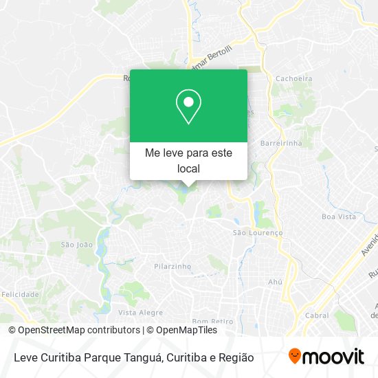 Leve Curitiba Parque Tanguá mapa