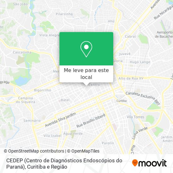 CEDEP (Centro de Diagnósticos Endoscópios do Paraná) mapa