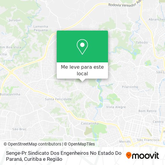 Senge-Pr  Sindicato Dos Engenheiros No Estado Do Paraná mapa