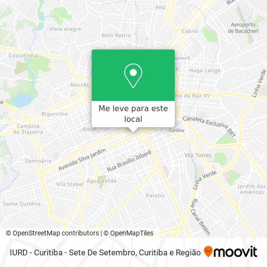 IURD - Curitiba - Sete De Setembro mapa