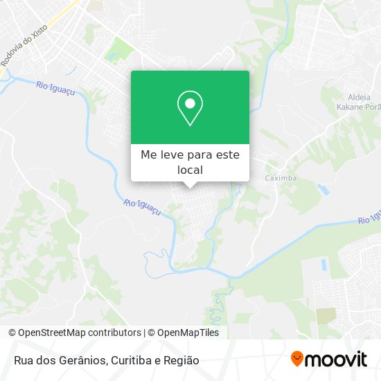 Rua dos Gerânios mapa