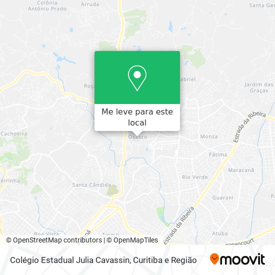 Colégio Estadual Julia Cavassin mapa