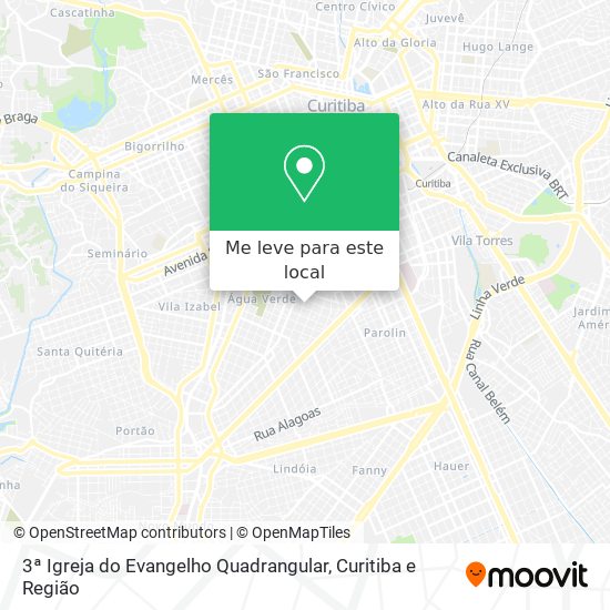 3ª Igreja do Evangelho Quadrangular mapa