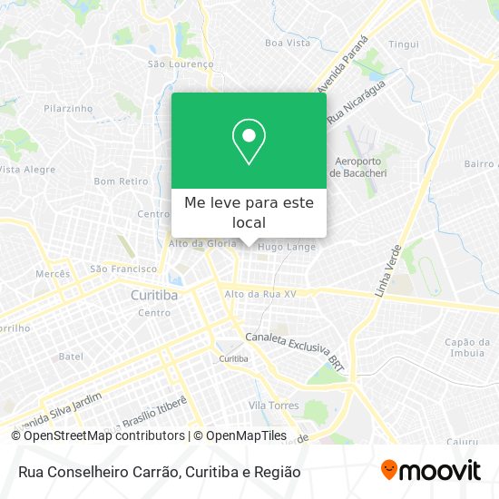 Rua Conselheiro Carrão mapa