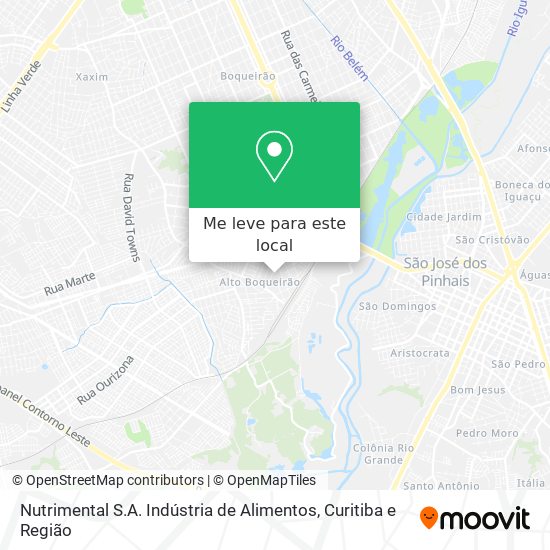 Nutrimental S.A. Indústria de Alimentos mapa