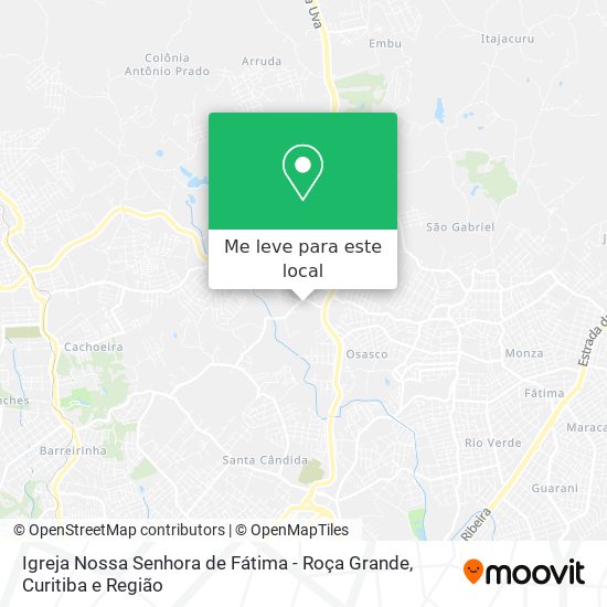 Igreja Nossa Senhora de Fátima - Roça Grande mapa