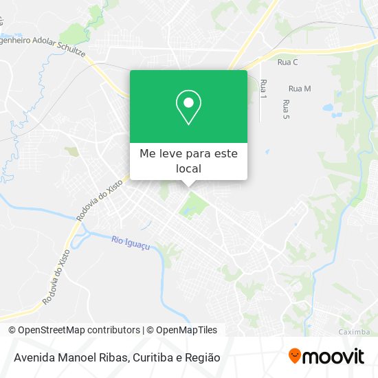 Avenida Manoel Ribas mapa