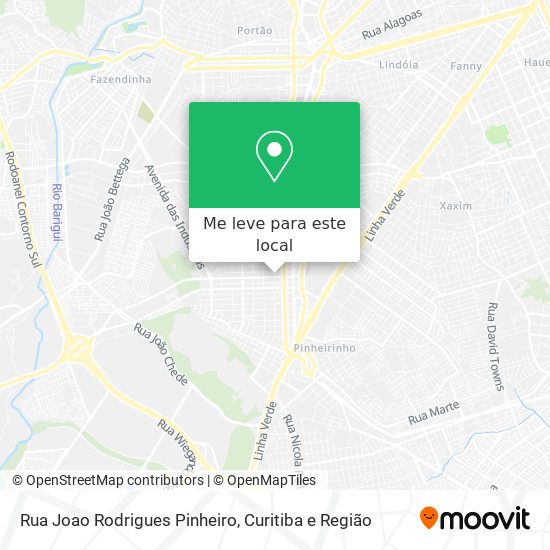 Rua Joao Rodrigues Pinheiro mapa