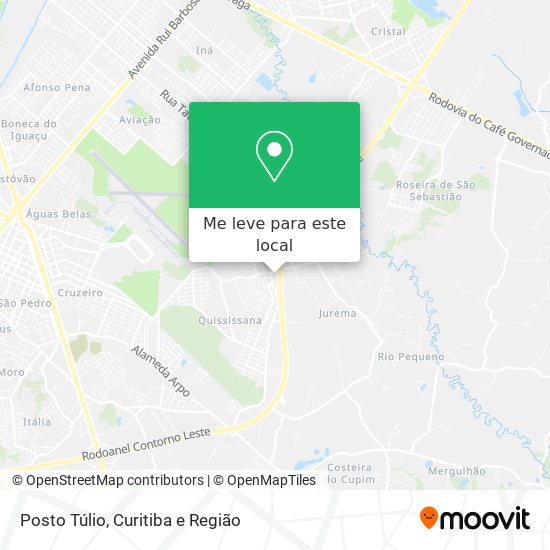 Posto Túlio mapa