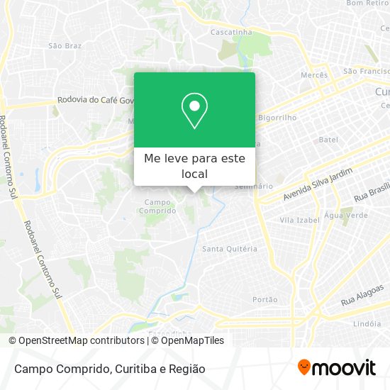 Campo Comprido mapa