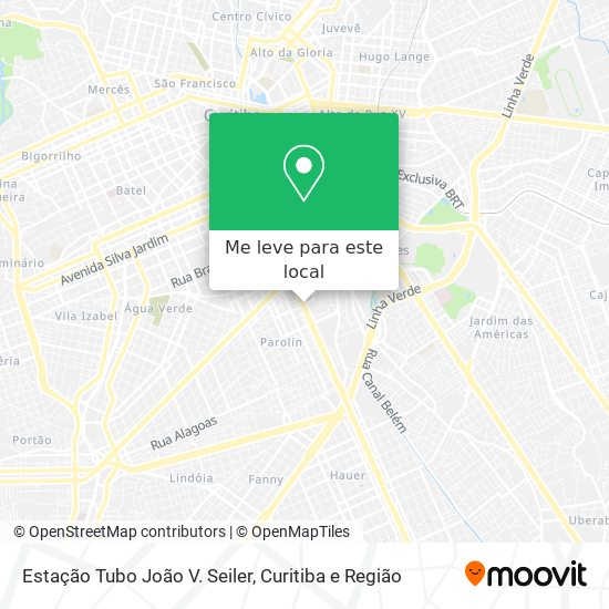 Estação Tubo João V. Seiler mapa