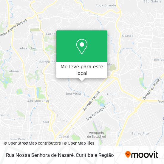 Rua Nossa Senhora de Nazaré mapa