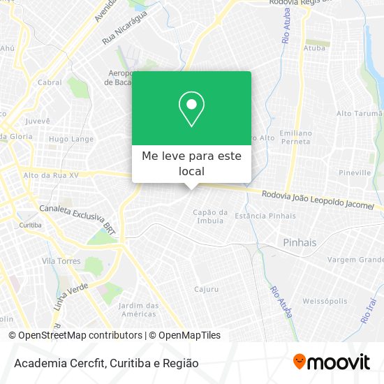 Academia Cercfit mapa