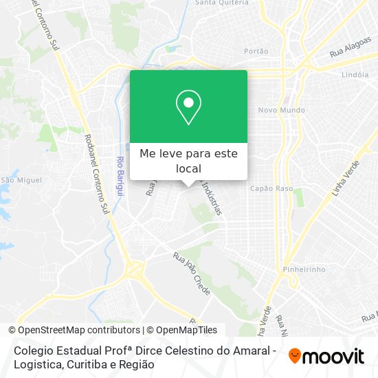 Colegio Estadual Profª Dirce Celestino do Amaral - Logistica mapa