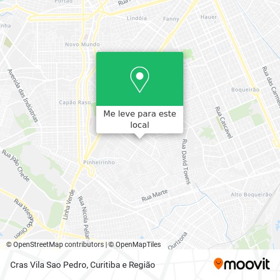 Cras Vila Sao Pedro mapa