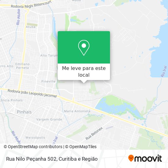 Rua Nilo Peçanha 502 mapa