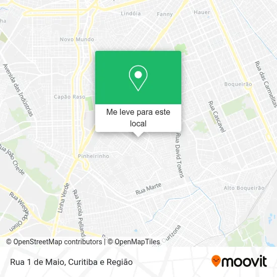 Rua 1 de Maio mapa