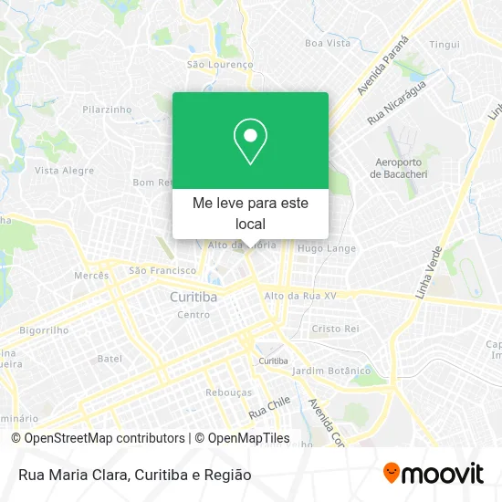 Rua Maria Clara mapa