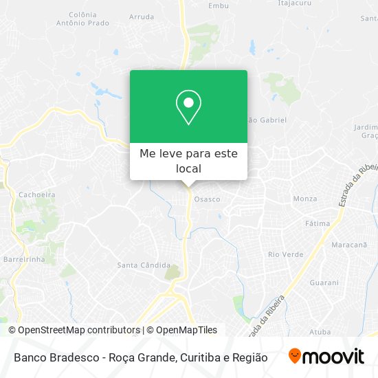 Banco Bradesco - Roça Grande mapa