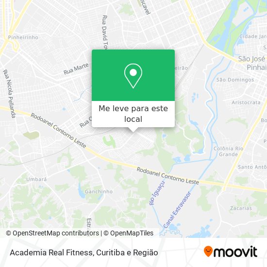 Academia Real Fitness mapa