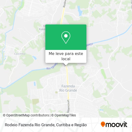 Rodeio Fazenda Rio Grande mapa