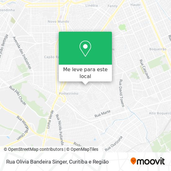 Rua Olívia Bandeira Singer mapa