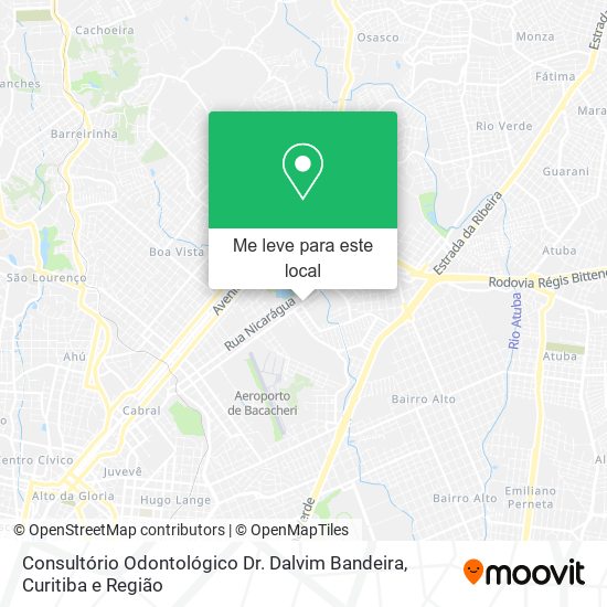 Consultório Odontológico Dr. Dalvim Bandeira mapa