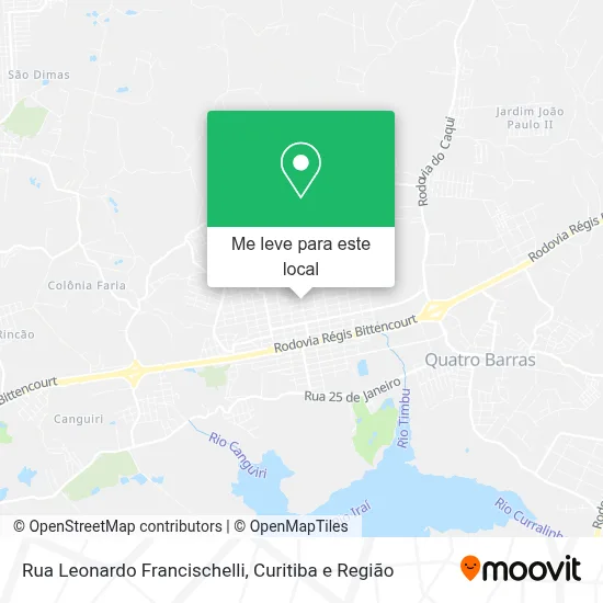 Rua Leonardo Francischelli mapa