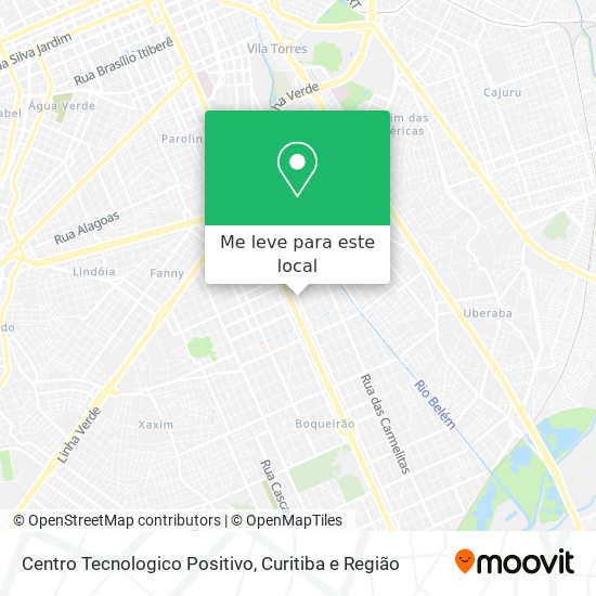 Centro Tecnologico Positivo mapa