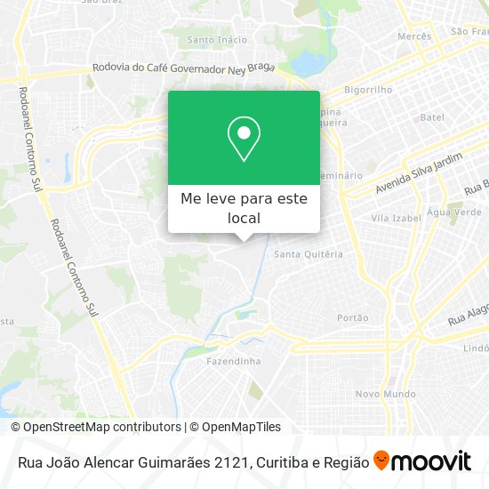Rua João Alencar Guimarães 2121 mapa