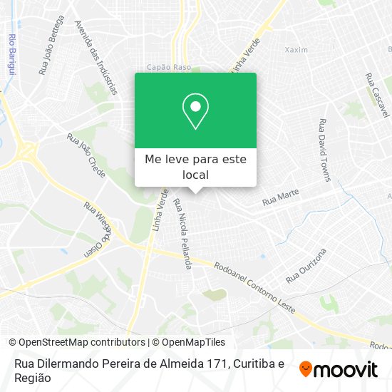 Rua Dilermando Pereira de Almeida 171 mapa