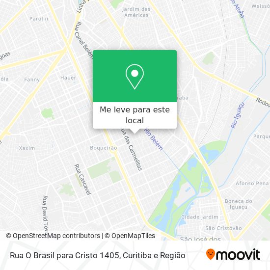 Rua O Brasil para Cristo 1405 mapa