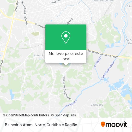 Balneário Atami Norte mapa
