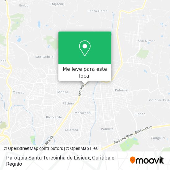 Paróquia Santa Teresinha de Lisieux mapa
