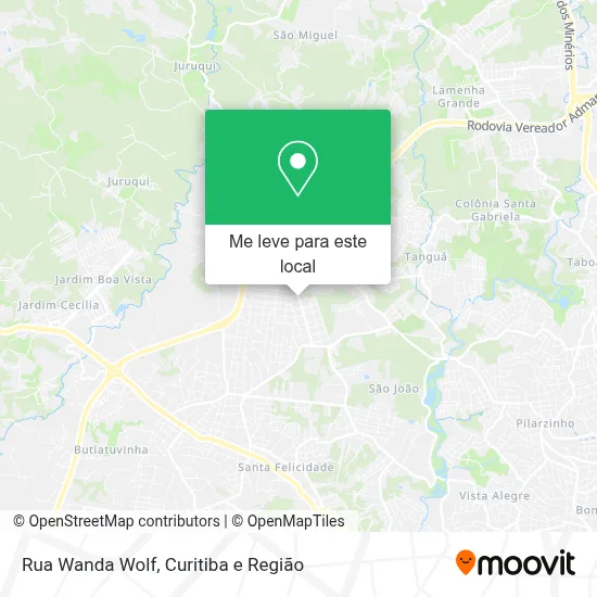 Rua Wanda Wolf mapa
