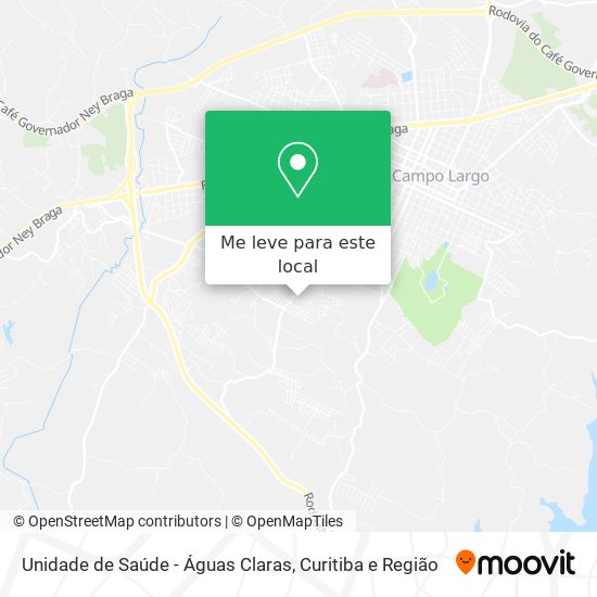 Unidade de Saúde - Águas Claras mapa