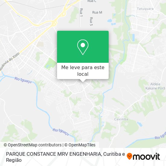 PARQUE CONSTANCE MRV ENGENHARIA mapa