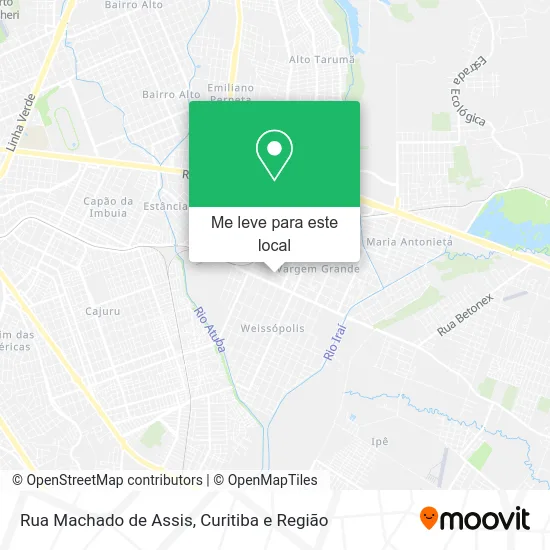 Rua Machado de Assis mapa