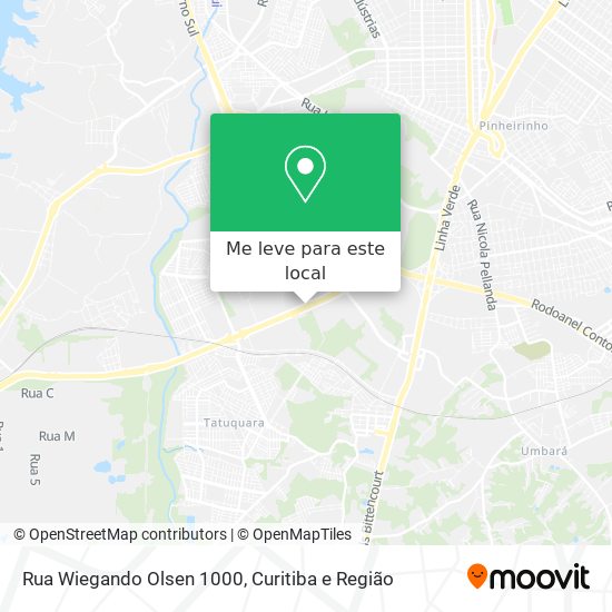 Rua Wiegando Olsen 1000 mapa