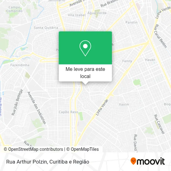 Rua Arthur Polzin mapa
