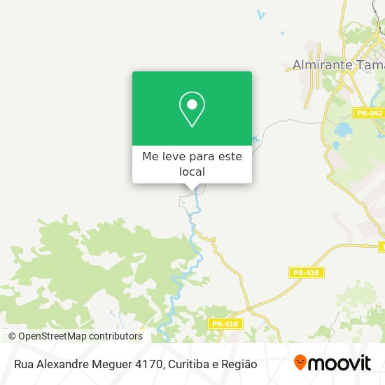 Rua Alexandre Meguer 4170 mapa