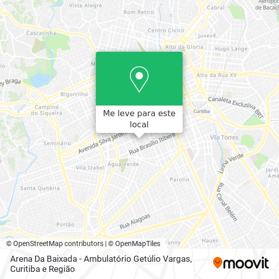 Arena Da Baixada - Ambulatório Getúlio Vargas mapa