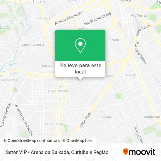 Setor VIP - Arena da Baixada mapa
