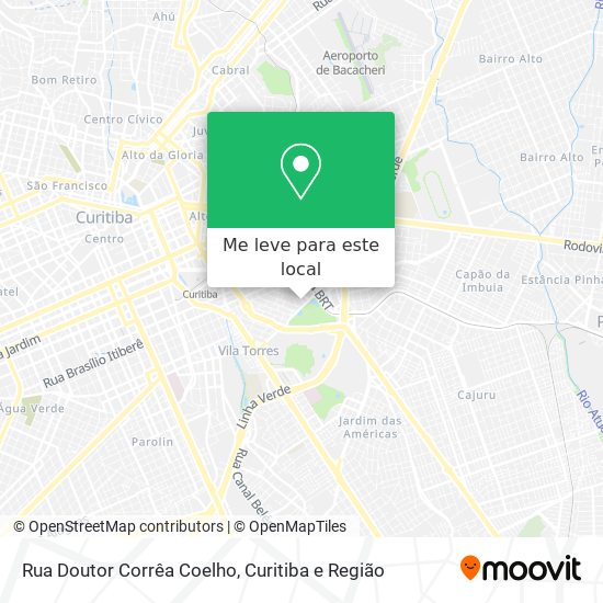 Rua Doutor Corrêa Coelho mapa